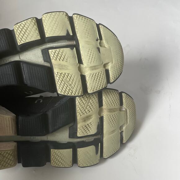 On Cloudflyer Road Running Shoes Black White Mint Green 9 Wide - Picture 8 of 10